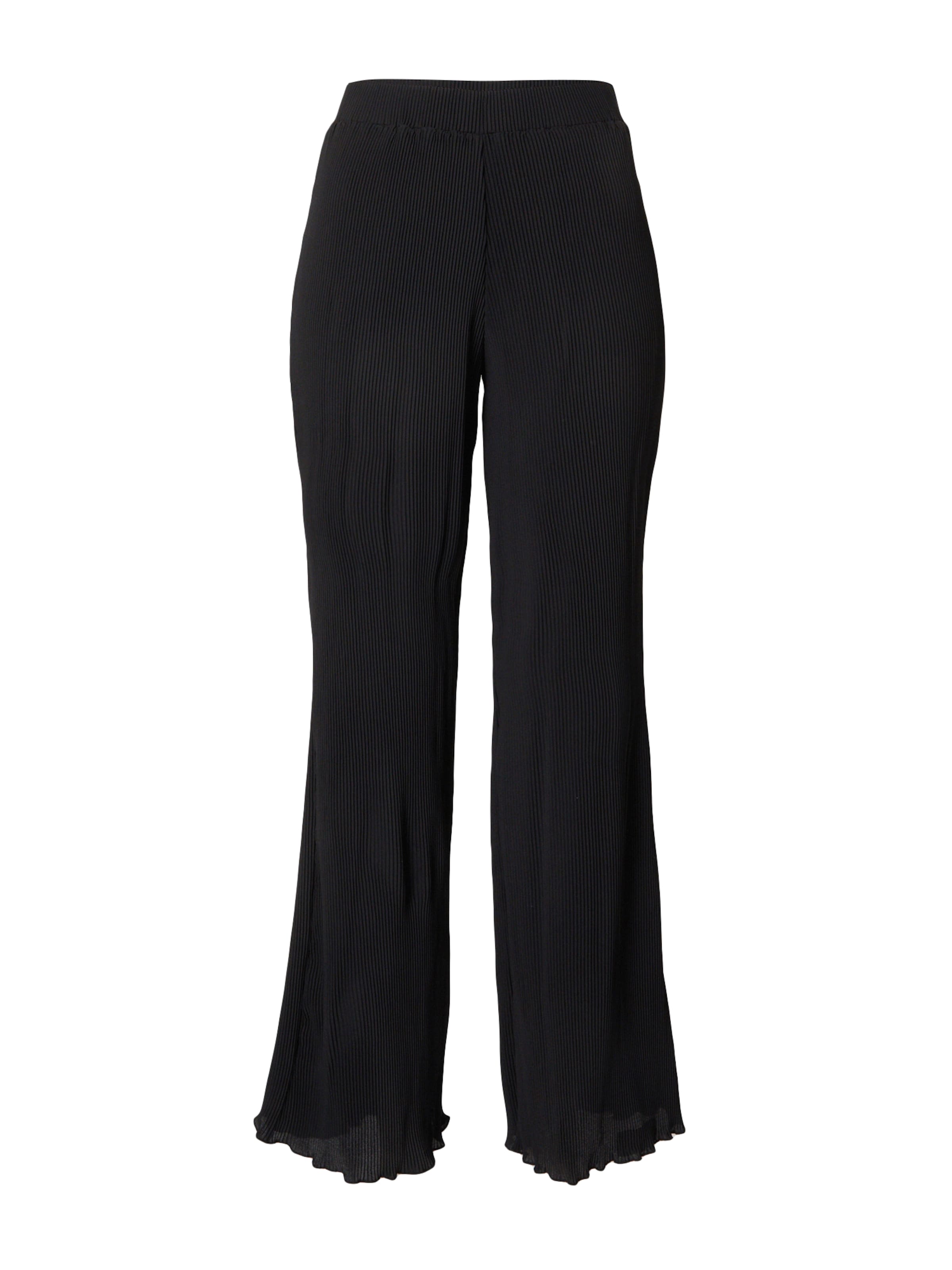 LENI KLUM x ABOUT YOU Loose fit Pants 'Kate' in Black: front