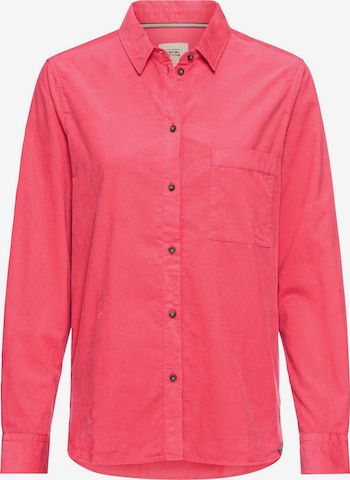 CAMEL ACTIVE Cordbluse mit Brusttasche in Pink: Vorderseite