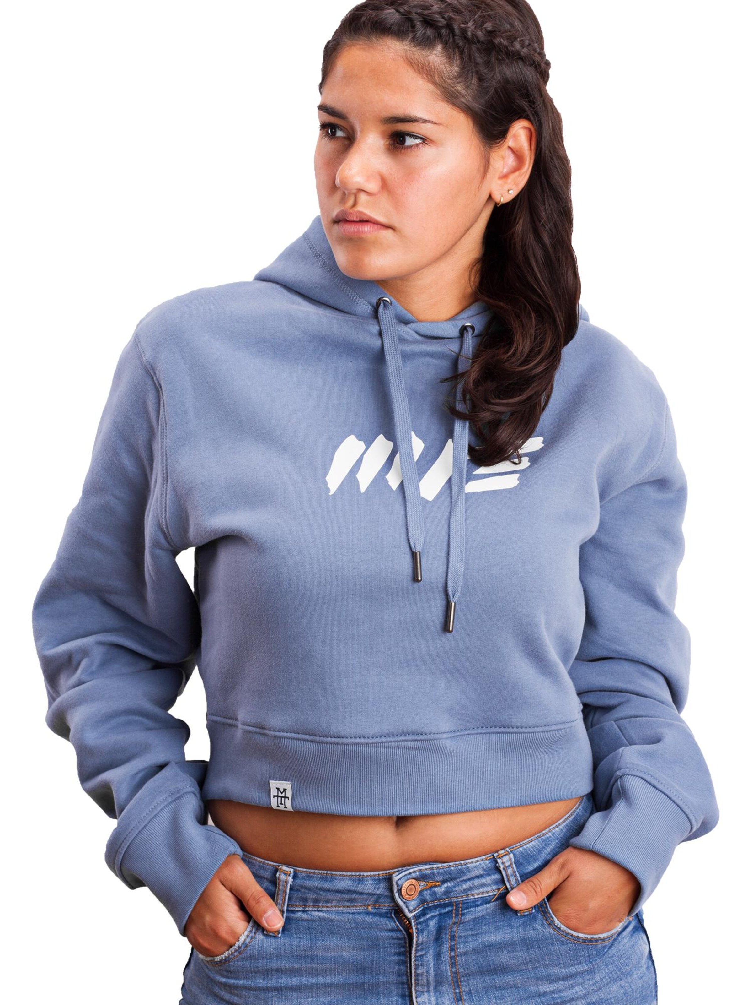 Manufaktur13 Sweatshirt 'Crop Hoodie'‌‌‌‌‌‌‌‌ in Lila