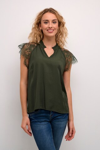 Camicia da donna 'Nola' di Cream in verde: frontale