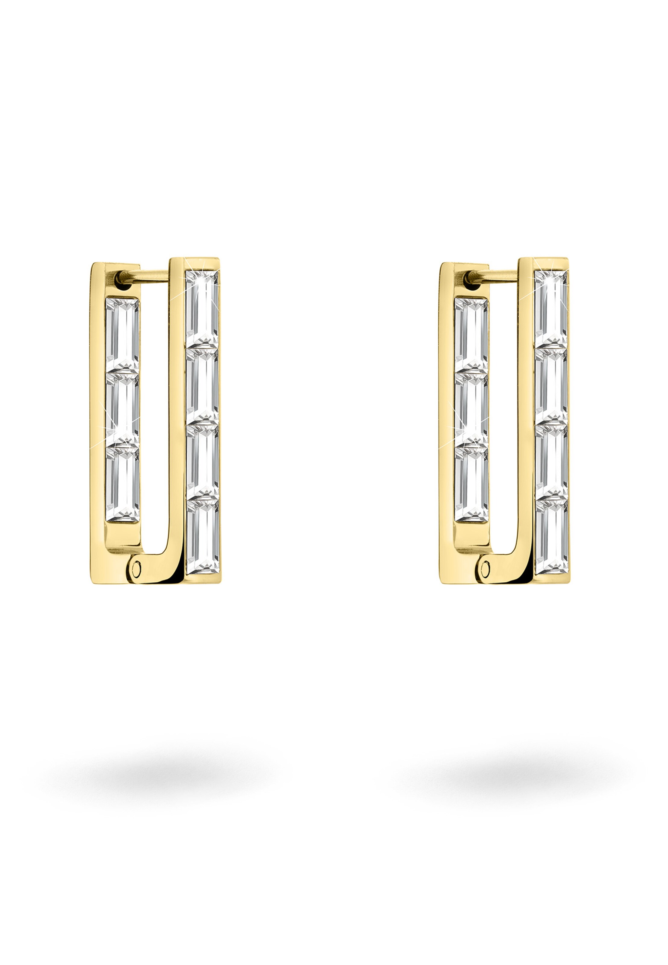 Boucles d'oreilles Liebeskind Berlin en or : devant
