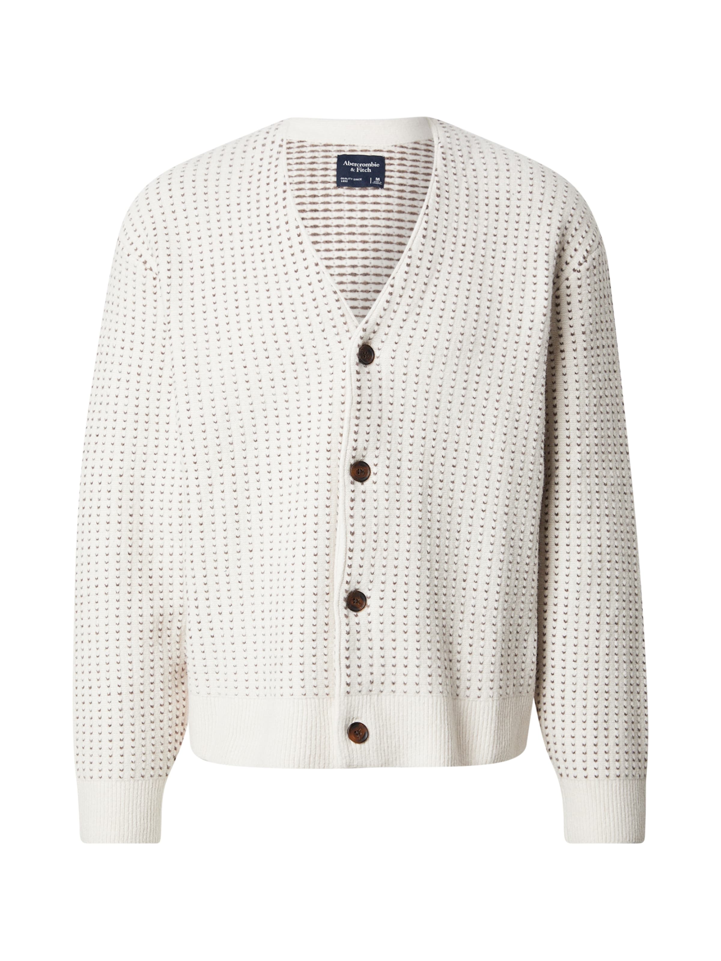 Abercrombie & Fitch Strickjacke in Beige: Vorderseite