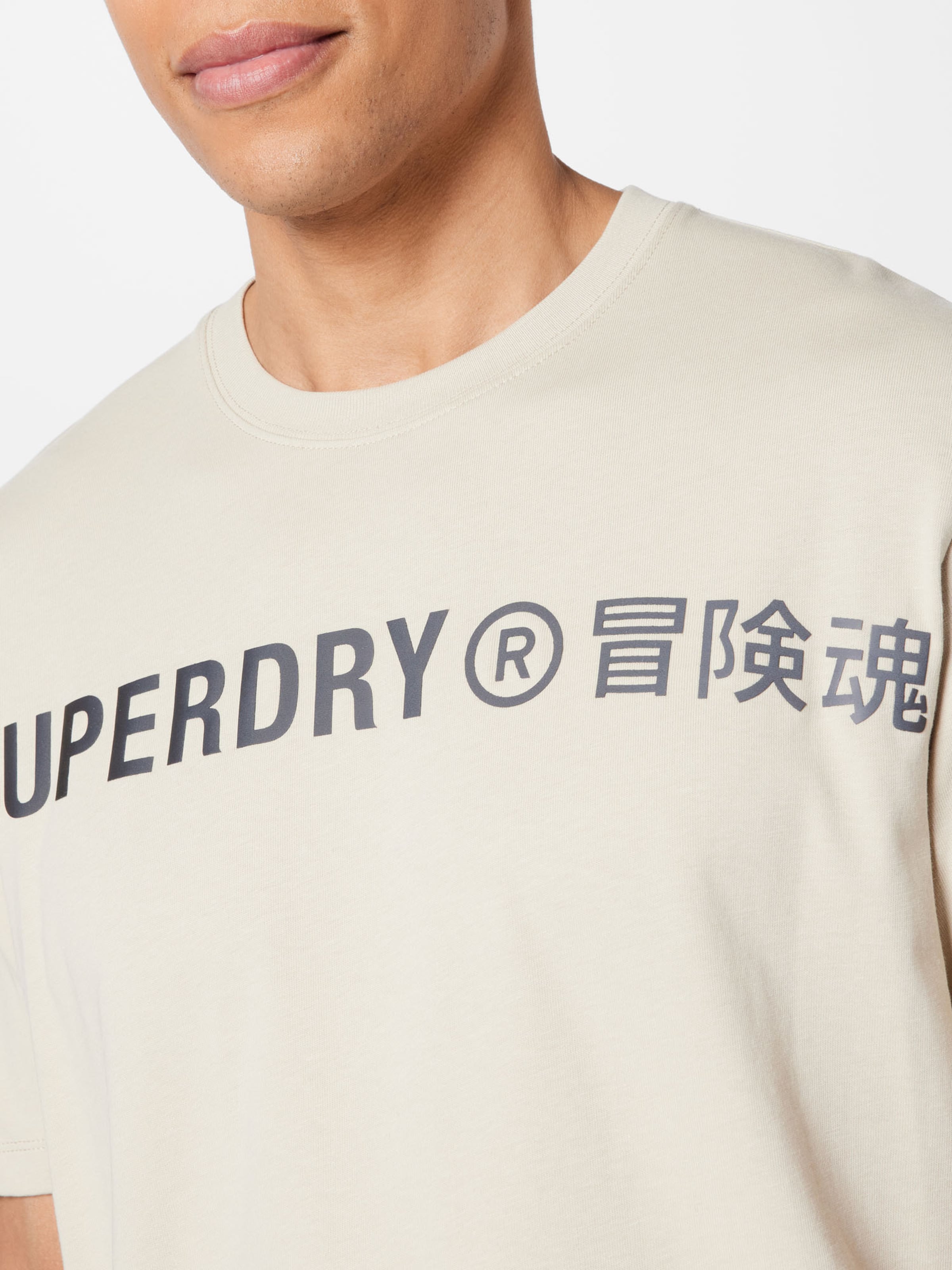 Homme T-Shirt Superdry en Écru 