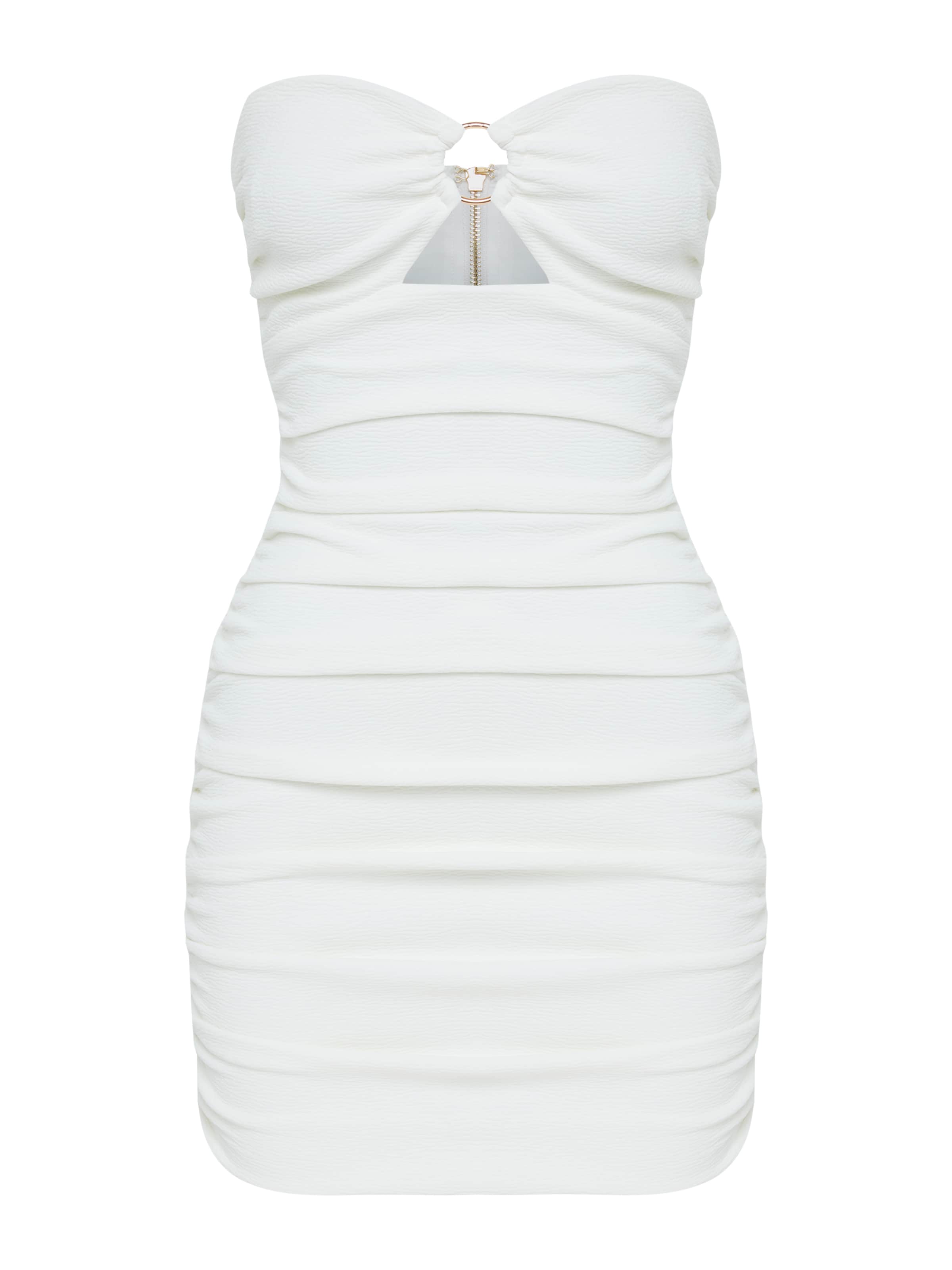 BWLDR Kleid 'ROSADA MINI DRESS X Kristina' in Weiß: Vorderseite