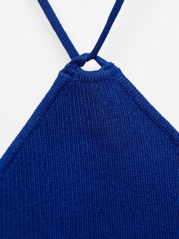MANGO Knitted top 'ANGELINA' in Blue