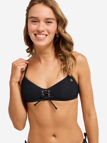 ROXY Bralette Bikini Top 'Island' in Grey: front