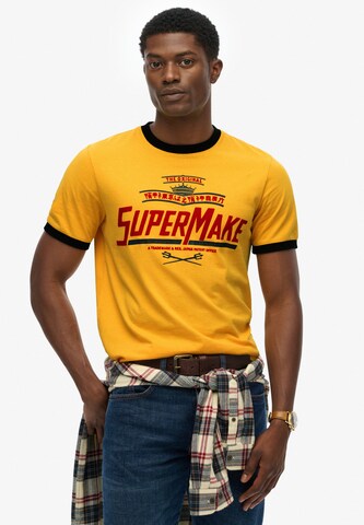 T-Shirt Superdry & Co en jaune : devant