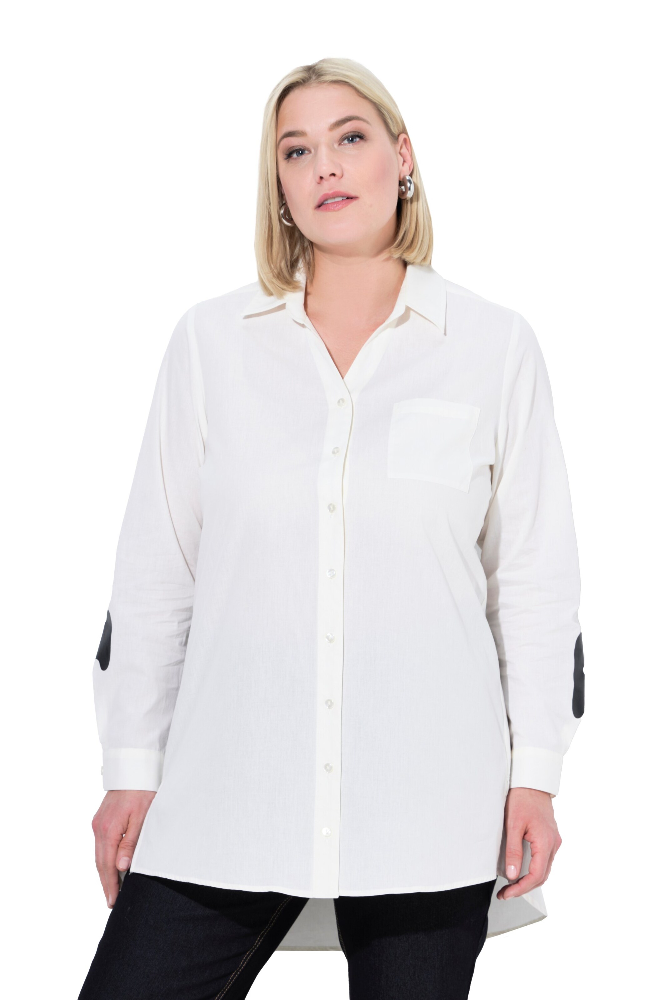 Ulla Popken Blouse in Wit: voorkant