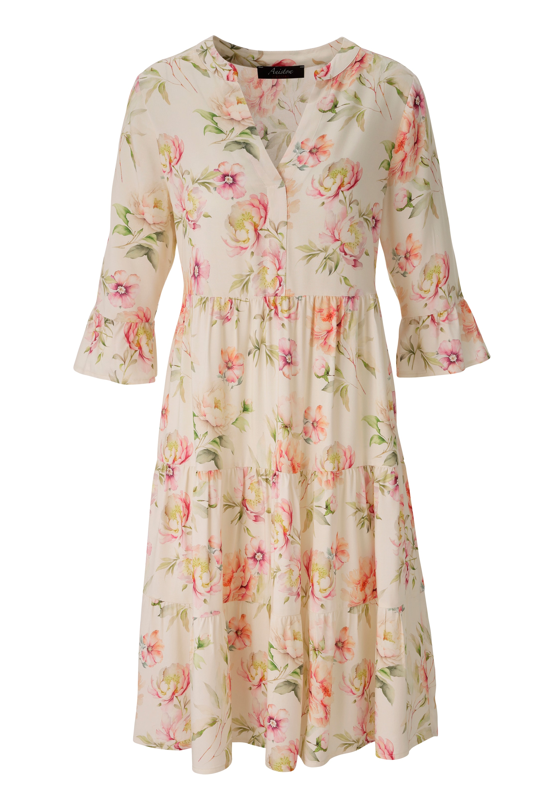 Aniston CASUAL Kleid in Beige: Vorderseite