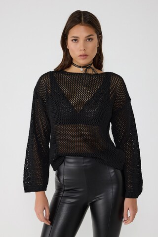 No Matter What Sweater in Black: front