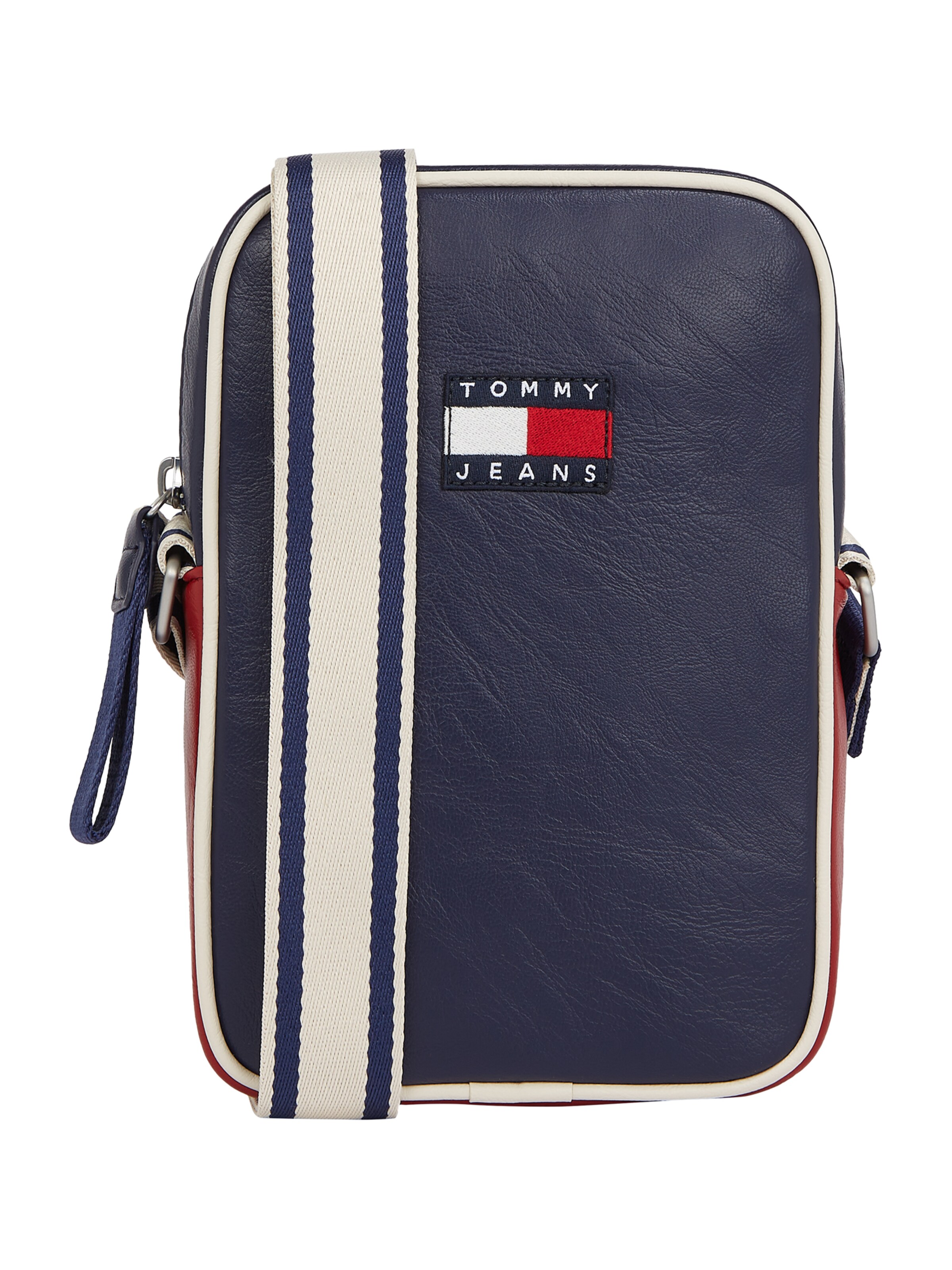 Tommy Jeans Schoudertas in Blauw: voorkant