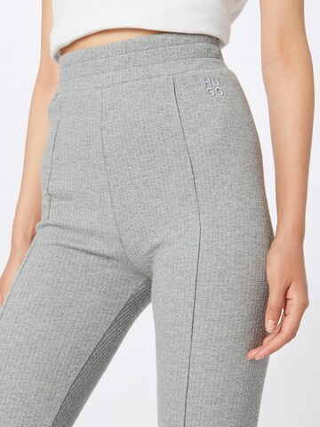 HUGO Red Flared Leggings 'Narla' in Grau