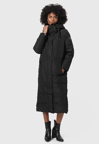 NAVAHOO Χειμερινό παλτό 'Hingucker XIV' σε μαύρο: μπροστά