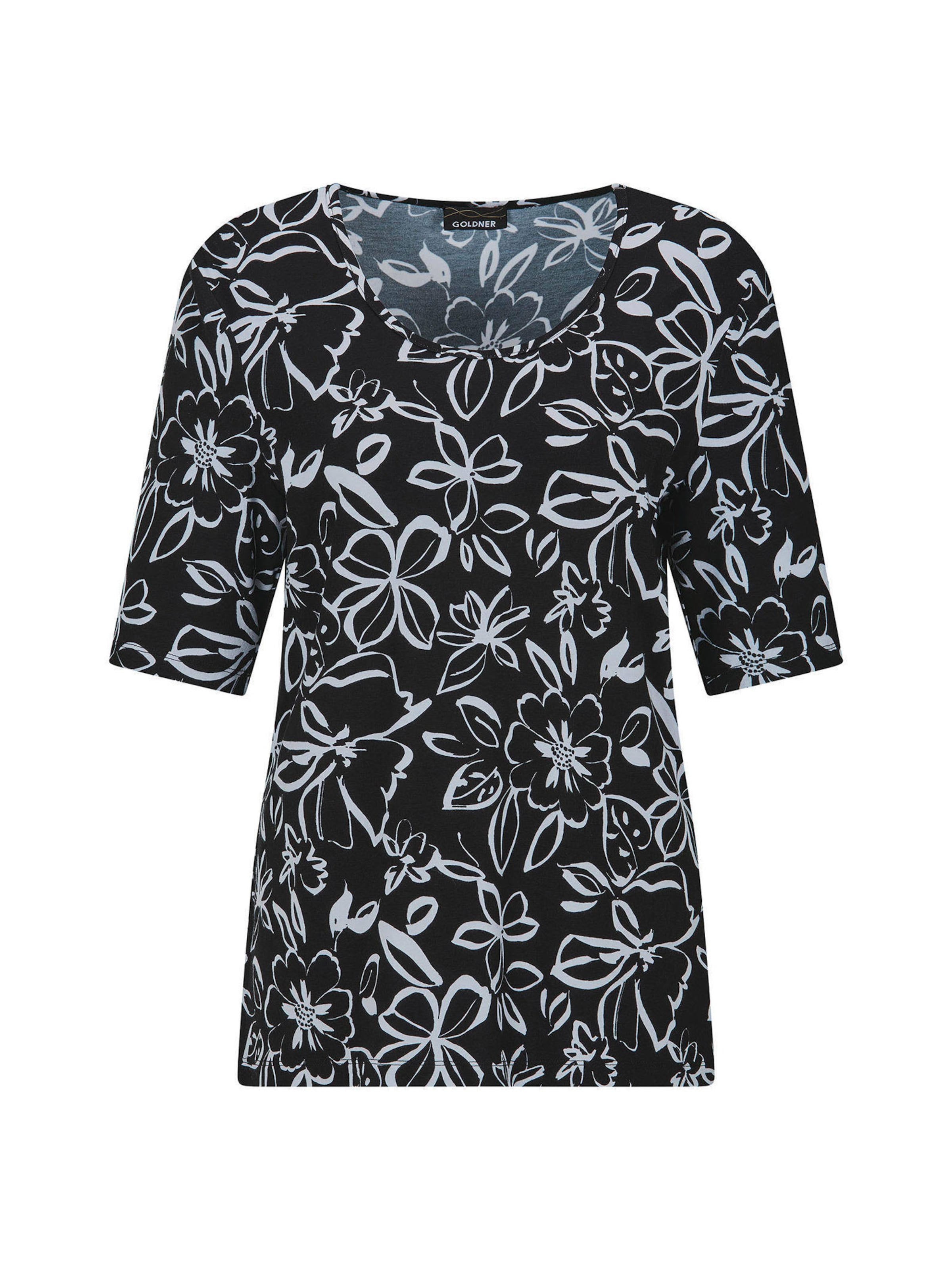 T-shirt Goldner en noir : devant