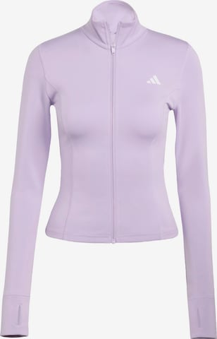 ADIDAS PERFORMANCE Спортивная кофта 'OPT ESS' в Лиловый: спереди