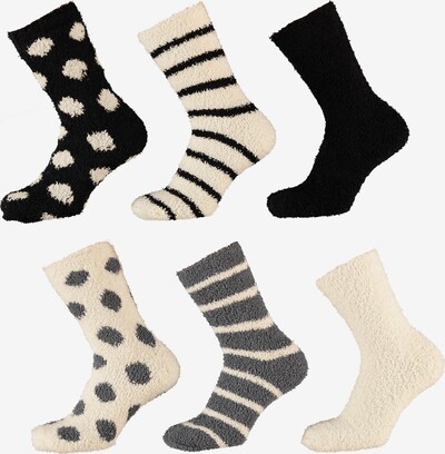 Apollo Socken in beige / grau / schwarz, Produktansicht