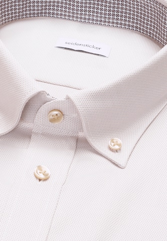 Coupe regular Chemise SEIDENSTICKER en beige