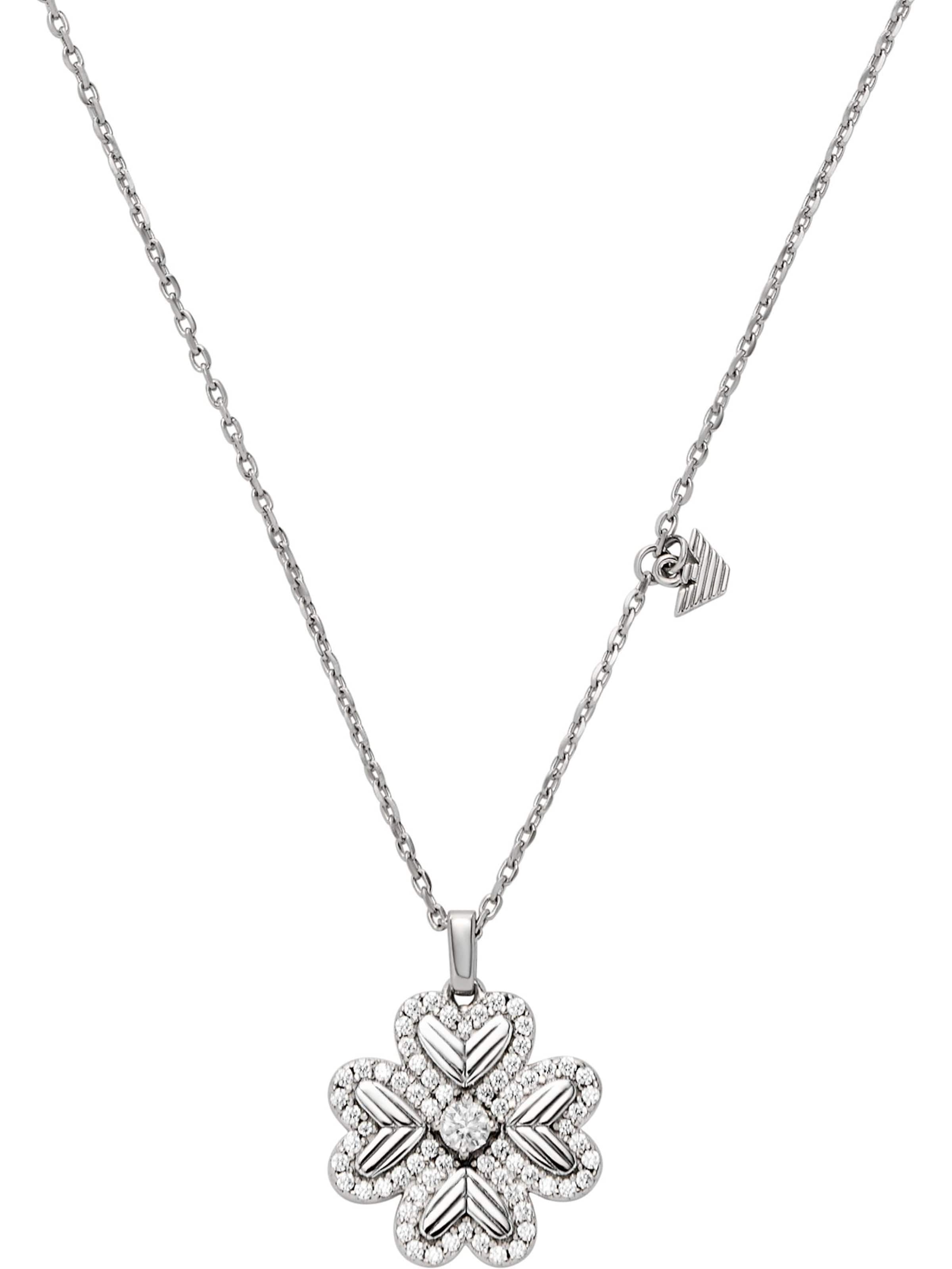 Emporio Armani Verižica | srebrna barva