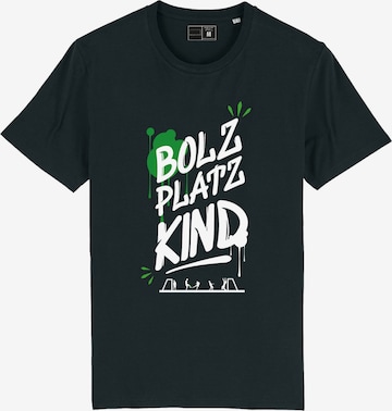 Bolzplatzkind T-Shirt in Schwarz: predná strana