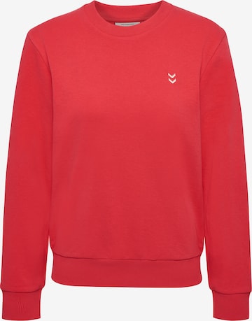 Hummel Sweatshirt 'Pulse' in Rood: voorkant