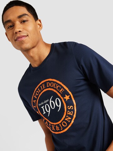 JACK & JONES T-shirt 'DOUCE' i blå