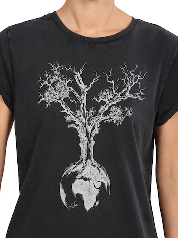 Life-Tree Shirt 'Fairwear Weltenbaum' in Black