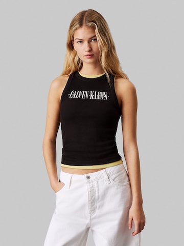 Calvin Klein Jeans Τοπ σε μαύρο: μπροστά