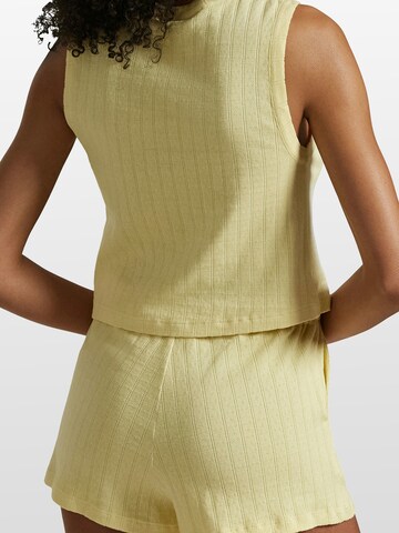 Polo Ralph Lauren Pyjama ' Polo Pointelle ' in Geel