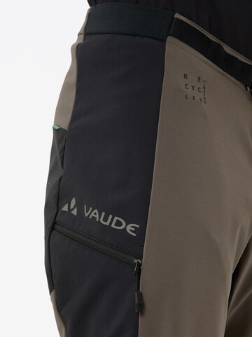 VAUDE Regular Outdoorbroek 'Moab Pro SFT' in Bruin