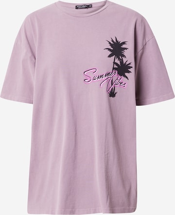 T-shirt Nasty Gal en violet : devant