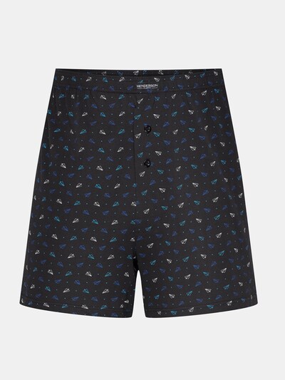 Henderson Boxershorts 'Weiche Boxershorts aus Baumwolle Elastische locker bequem Classic 5XL' in 5XL in schwarz, Produktansicht
