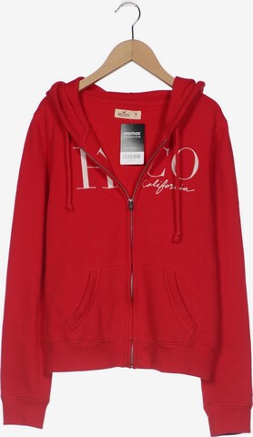 HOLLISTER Sweatshirt & Zip-Up Hoodie in M in Red: front