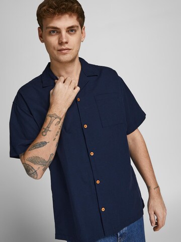 JACK & JONES Regular fit Skjorta 'Summer' i blå