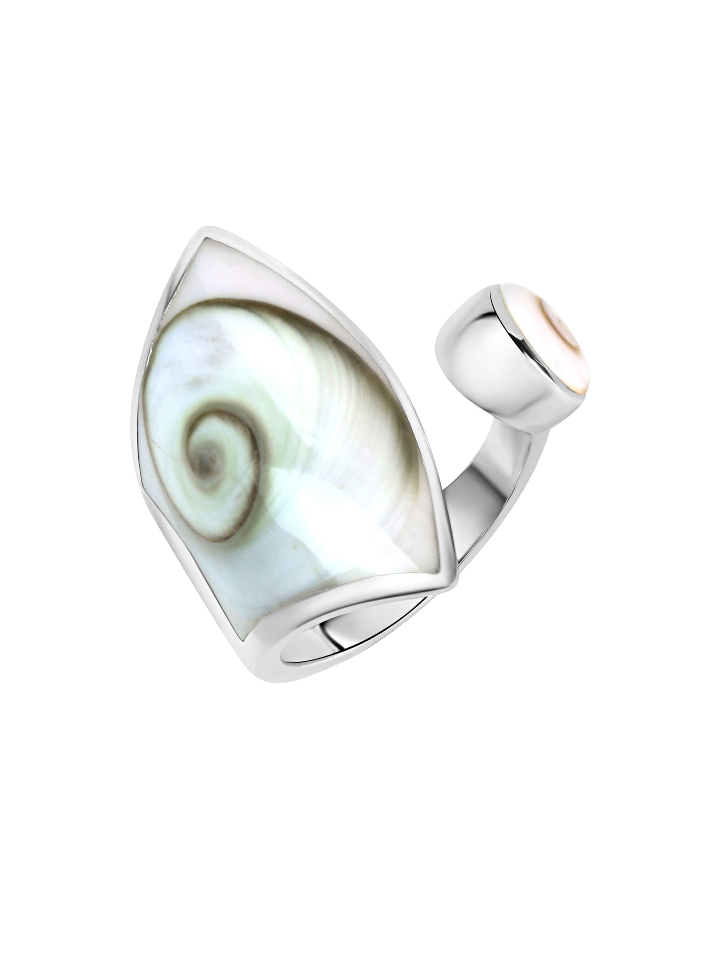 Zeeme Ring in White: front