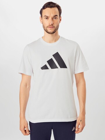 T-Shirt fonctionnel ADIDAS PERFORMANCE en blanc : devant