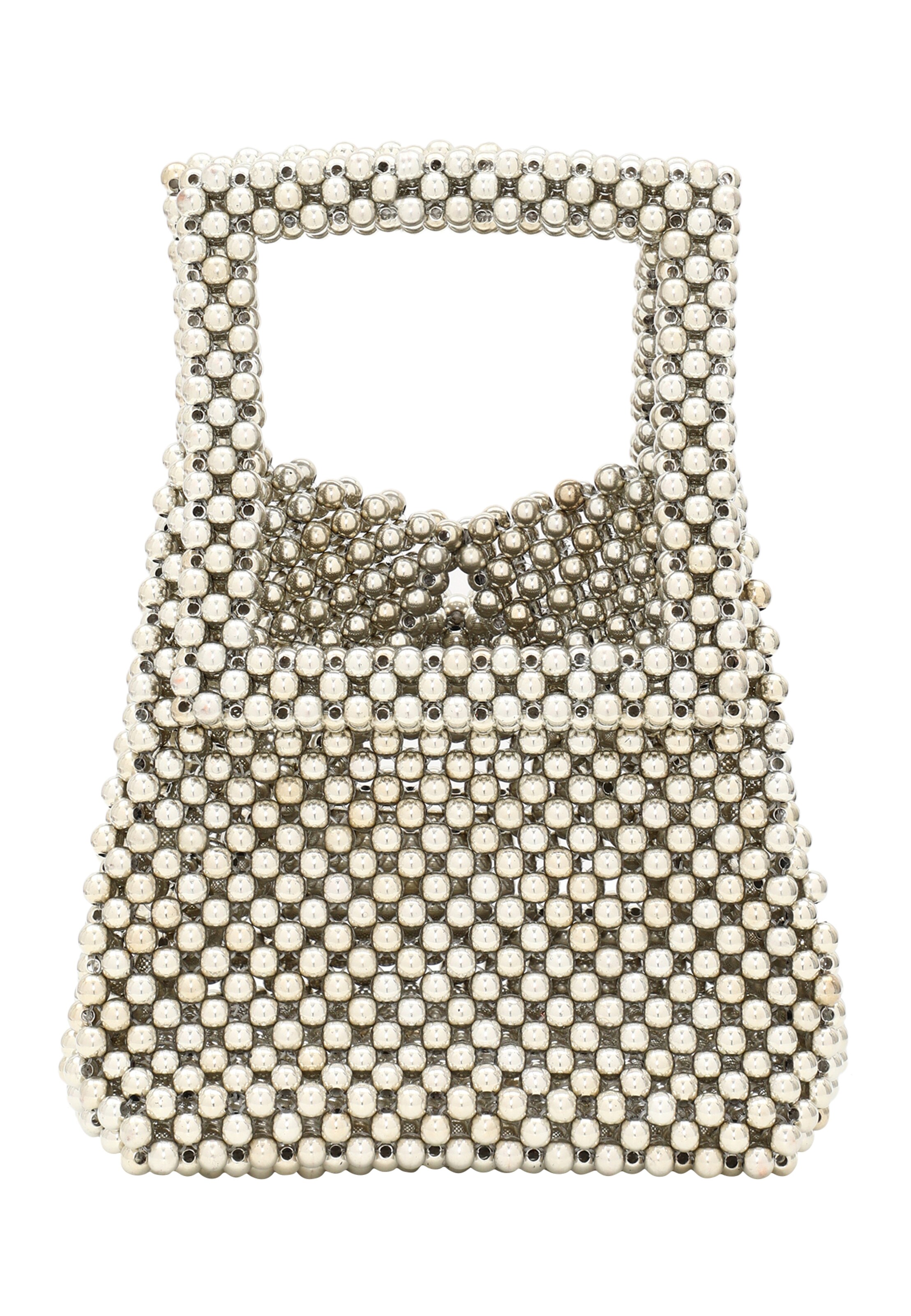 sudrabs faina Rokassomiņa: no priekšpuses