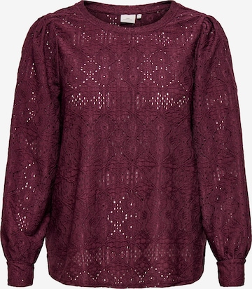 Camicia da donna 'HELLEN ' di ONLY Carmakoma in lilla: frontale