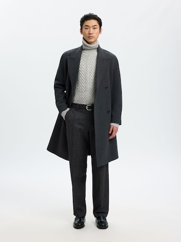 Regular Pantalon SELECTED en gris
