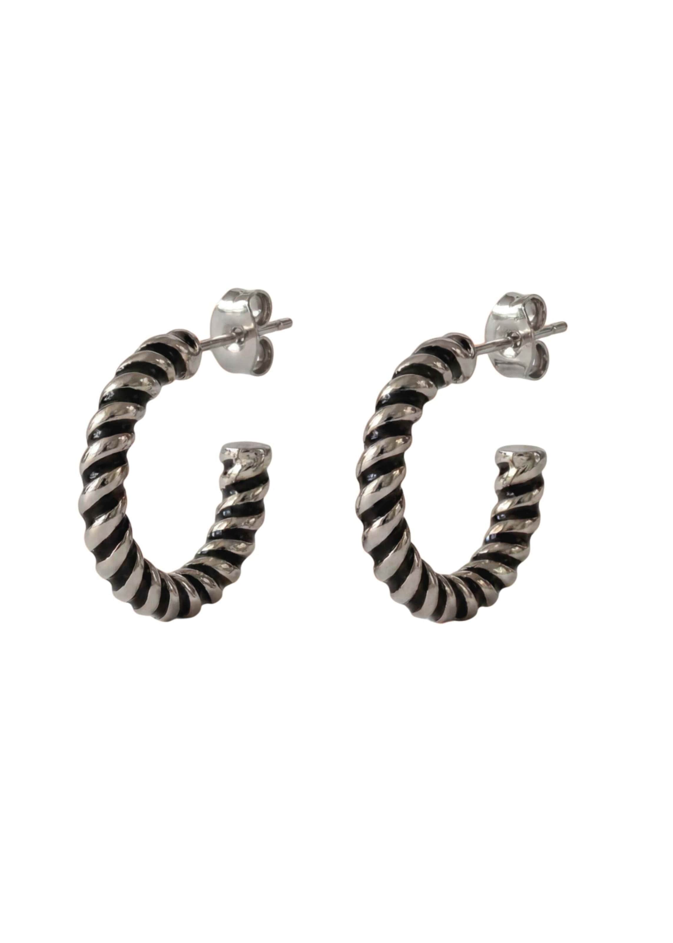 Boucles d'oreilles 'Twirl' PURELEI en argent : devant