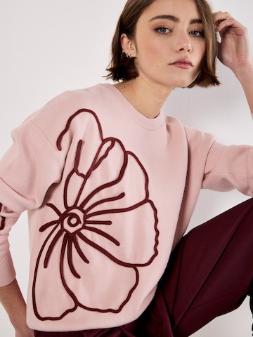 Apricot Trui in Roze