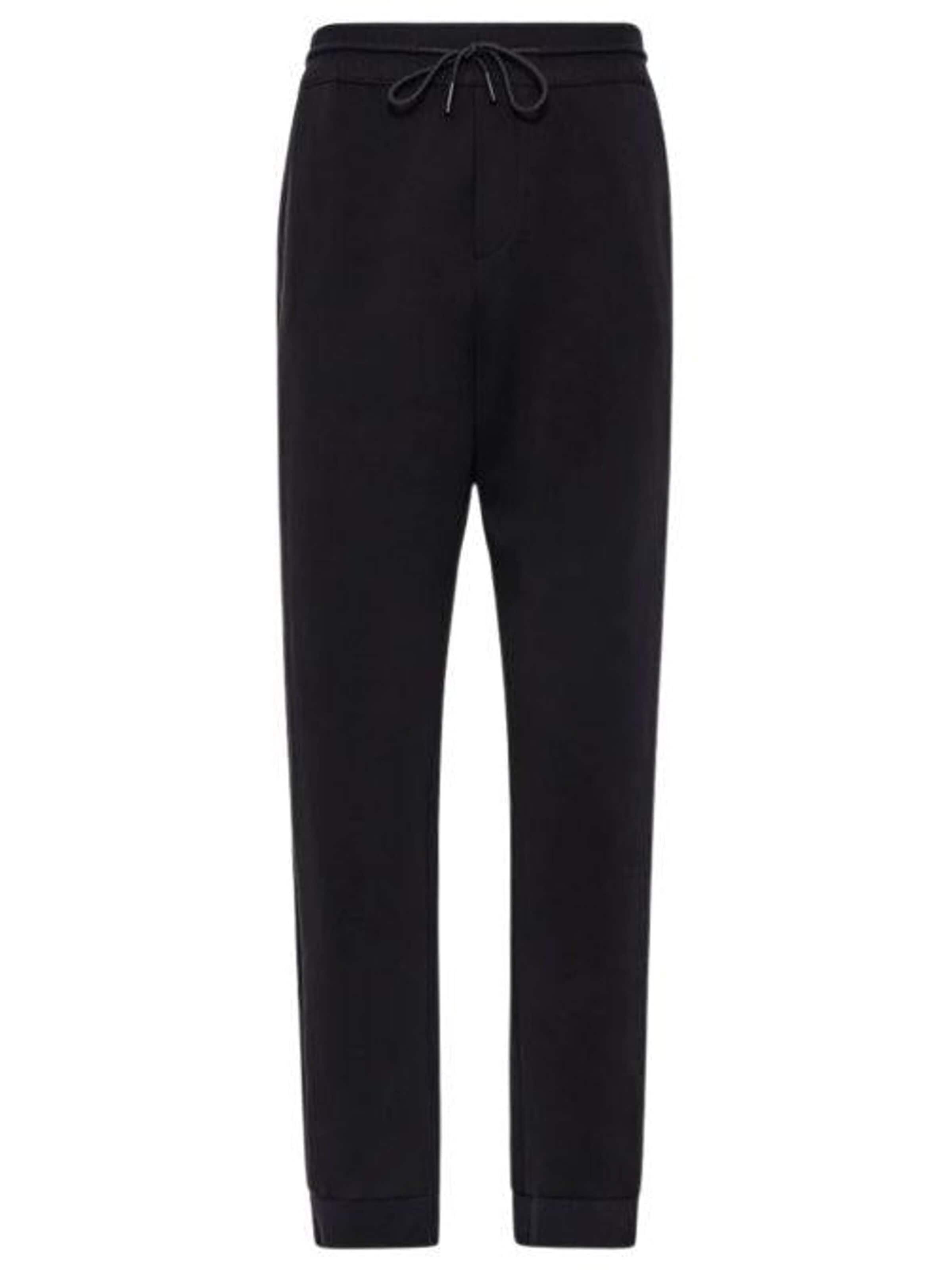 DUNO Byxa 'Cotton jersey jogging bottoms' i svart