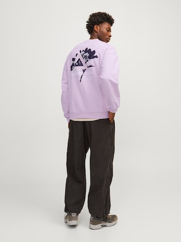 JACK & JONES Sweatshirt 'Stagger' in Purple