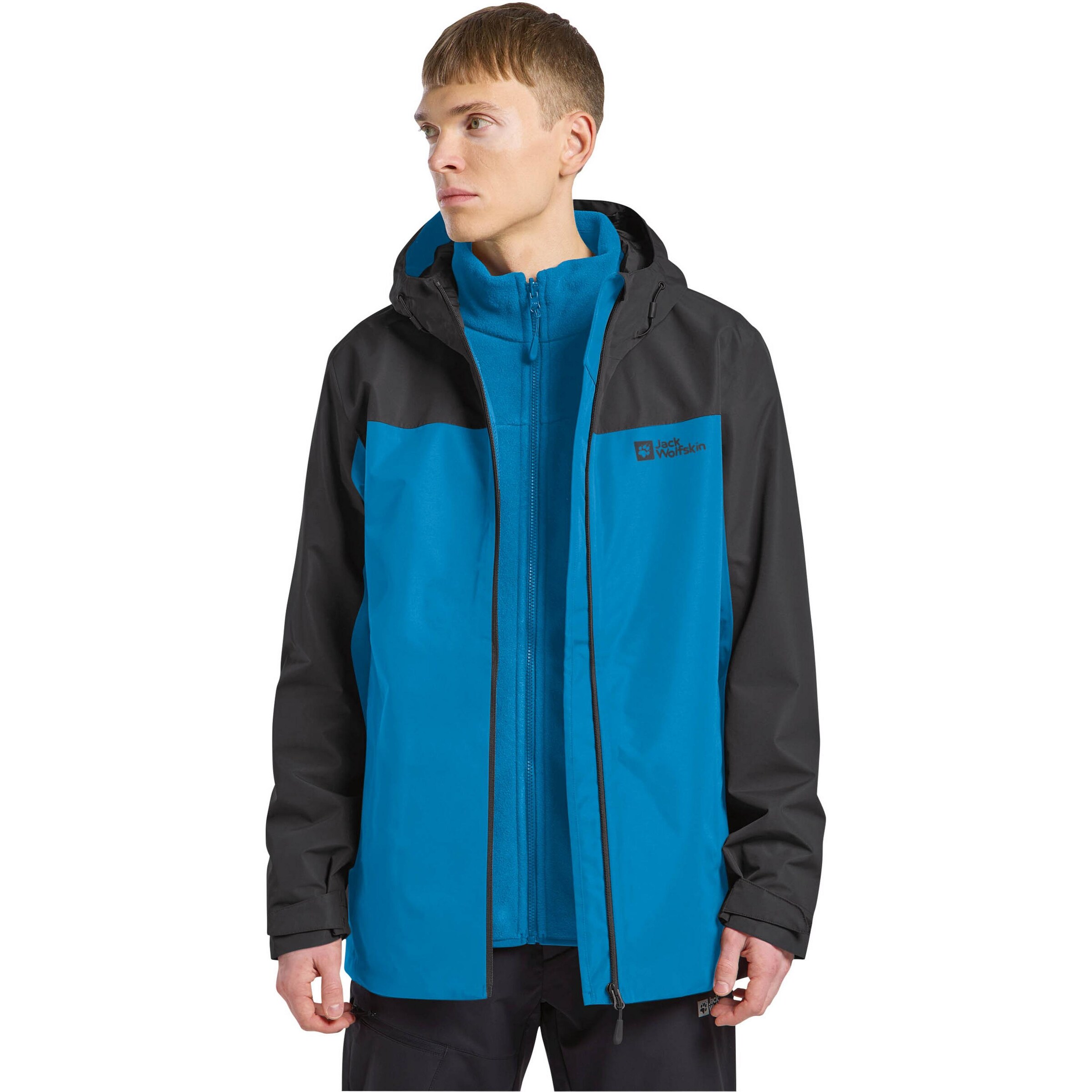 JACK WOLFSKIN Outdoor jacket 'Taubenberg' in Blue: front