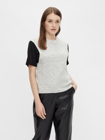 PIECES - Pullover 'Ellen' em cinzento: frente