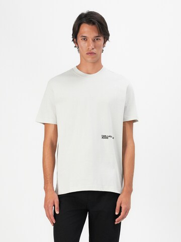 T-Shirt 'ESSENTIAL' KARL LAGERFELD JEANS en gris : derrière