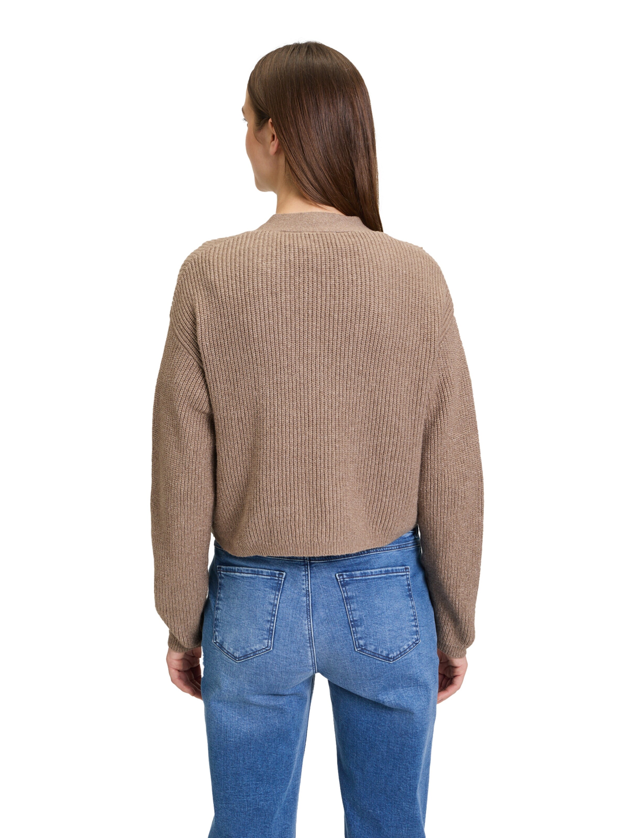 Cartoon Knit cardigan in Brown