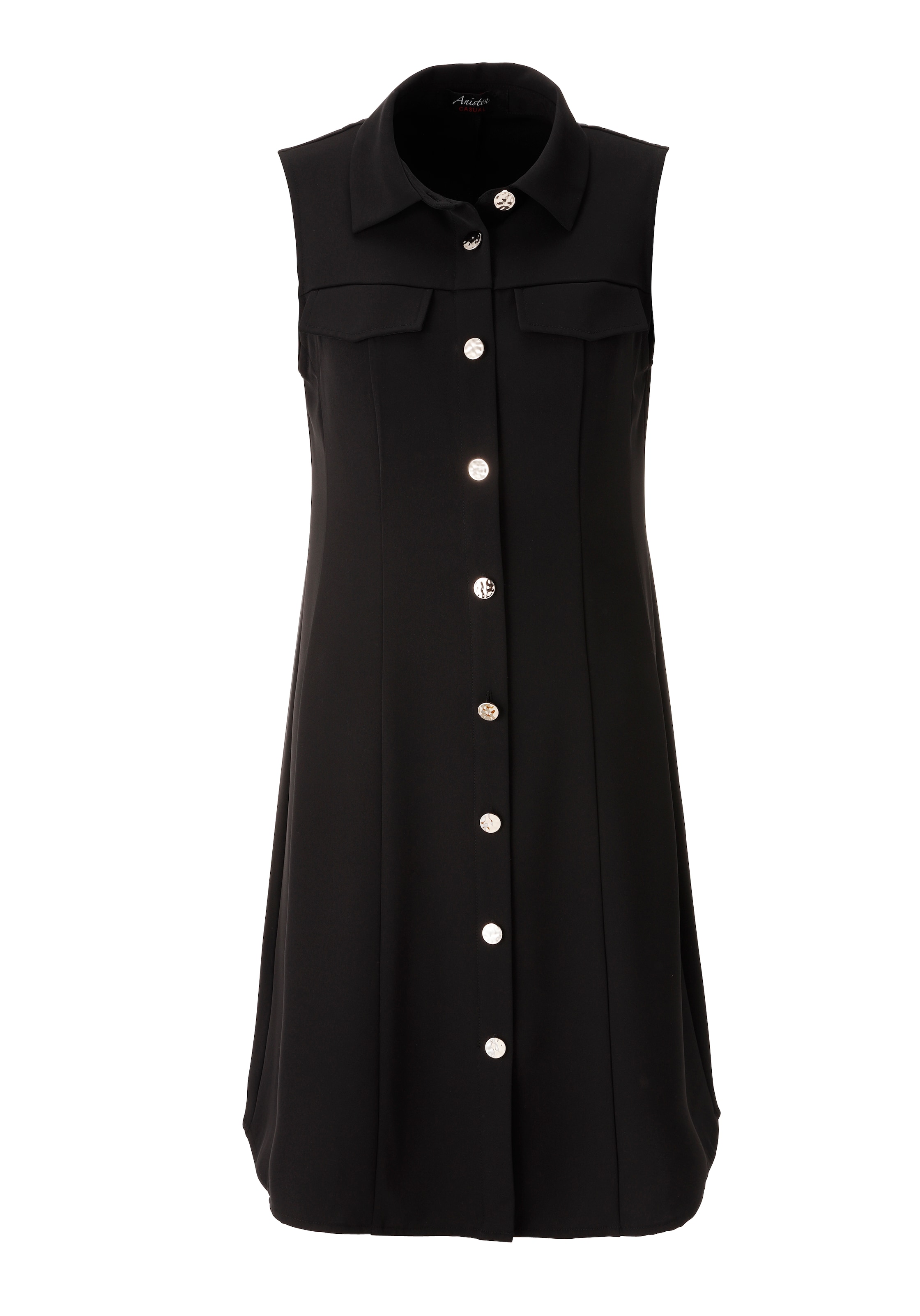 Aniston CASUAL Shirt Dress in Black: front