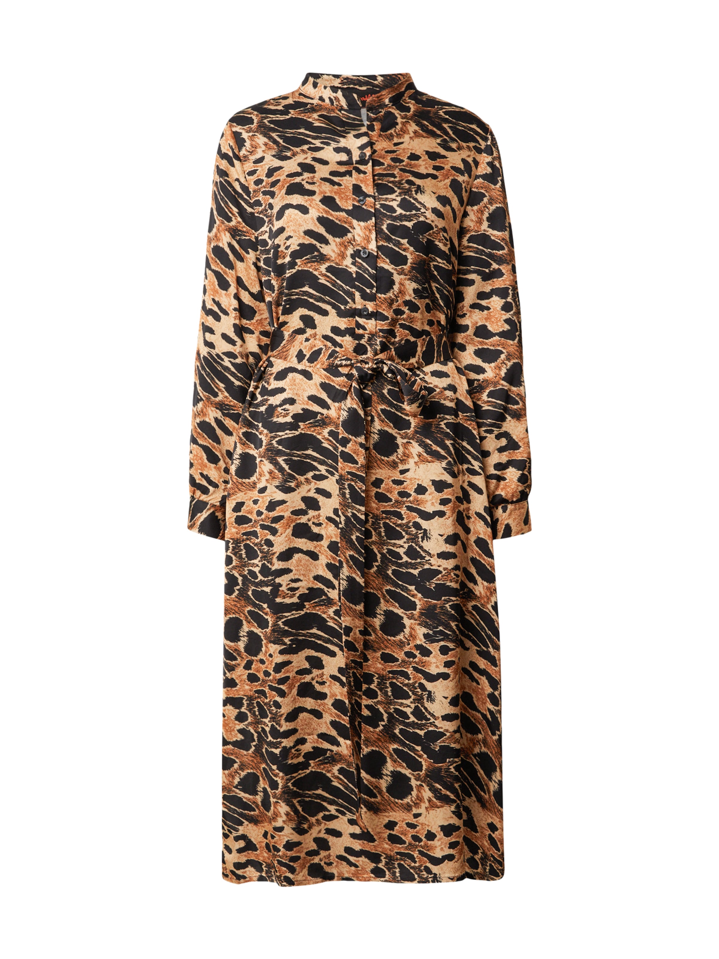 miss goodlife Robe-chemise 'Fancy' en beige / cognac / noir, Vue avec produit