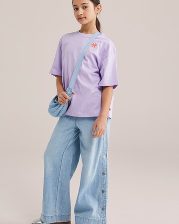 WE Fashion Футболка в Лиловый