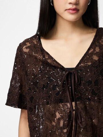 Camicia da donna 'PCLOUISE' di PIECES in marrone